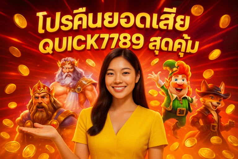 โปรคืนยอดเสีย QUICK789 สุดคุ้ม