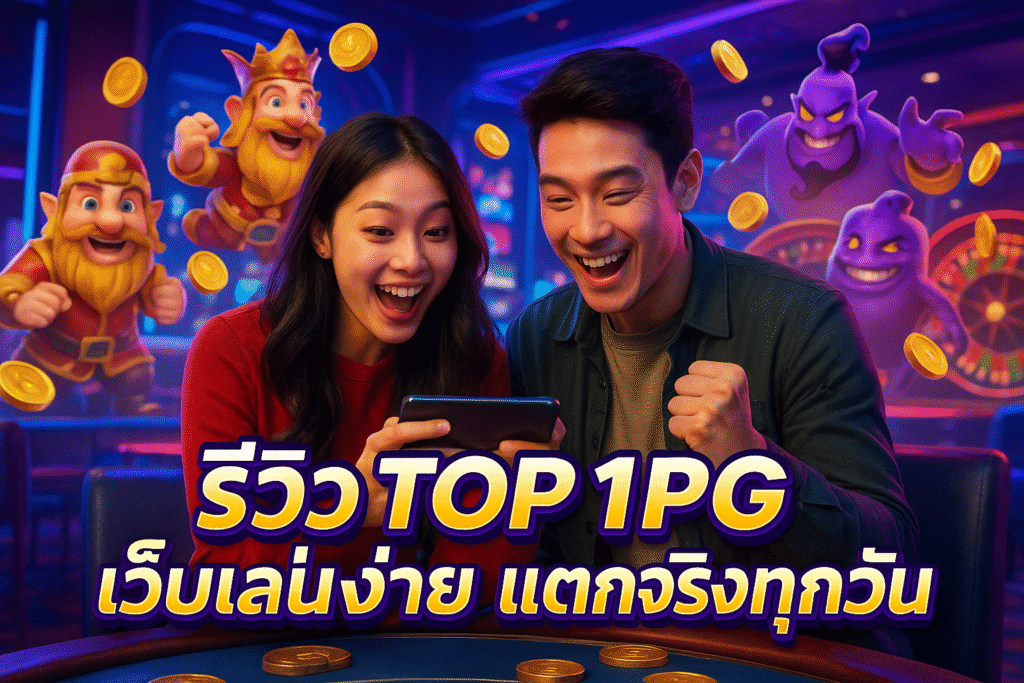 รีวิว TOP1PG เว็บเล่นง่าย แตกจริงทุกวัน